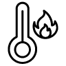 Heat resistant icon